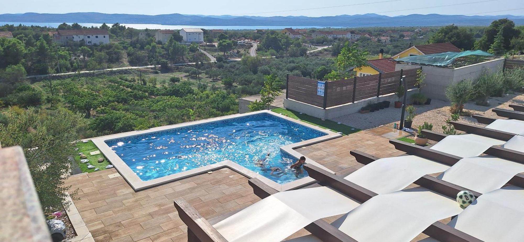Villa Scolopax Rusticola Skradin With Heated Pool Zewnętrze zdjęcie